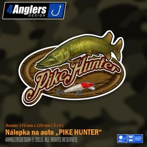 Nálepka Pike Hunter Šťuka